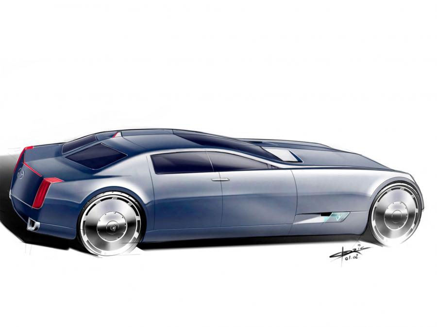 Эскиз Cadillac Sixteen Concept 2003 года  (фото 2 из 41)